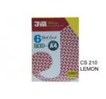 JIWA 6 SHEET CARD 160GSM CS210 LEMON